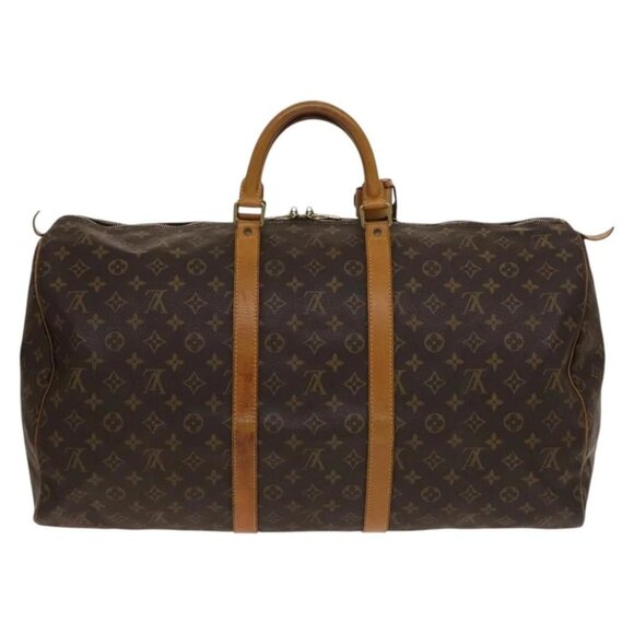 LOUIS VUITTON Monogram Keepall 55 Boston Bag M41424 LV Auth 139406 - Picture 2 of 16